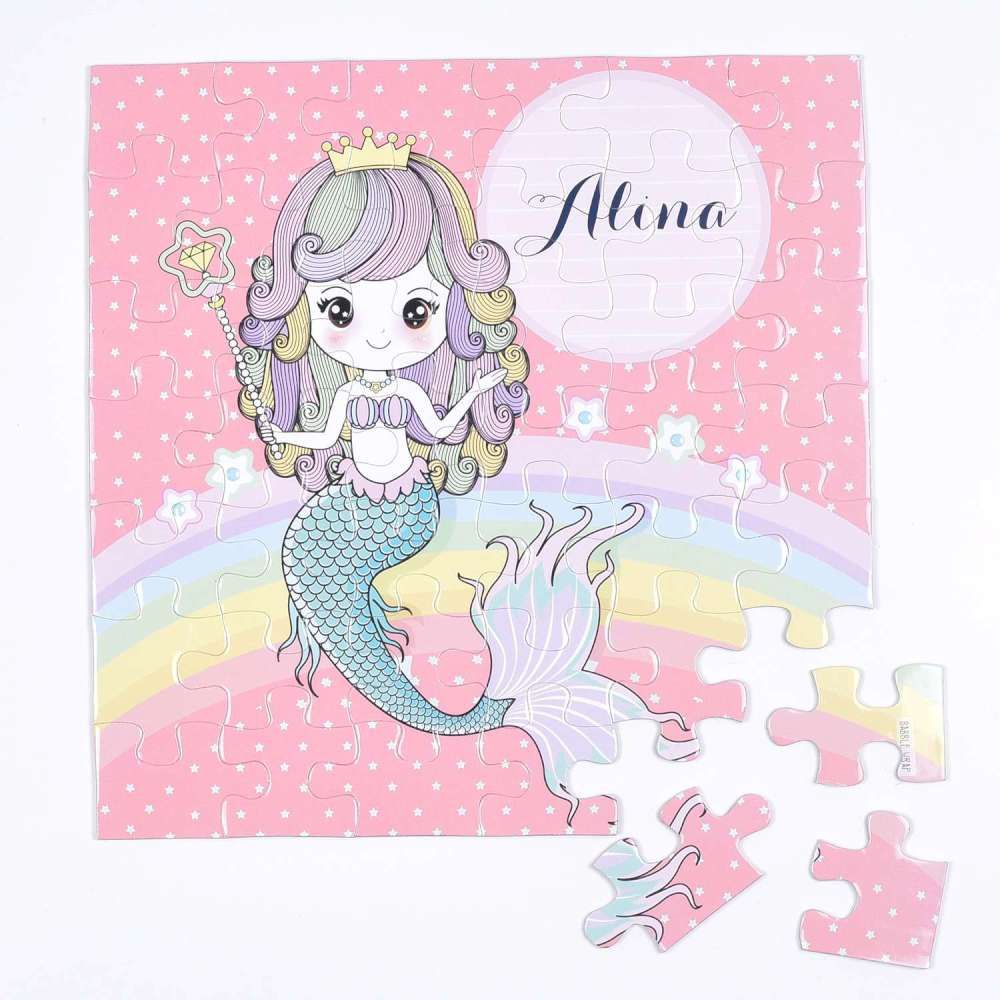 Magnetic Puzzles - Rainbow Mermaid