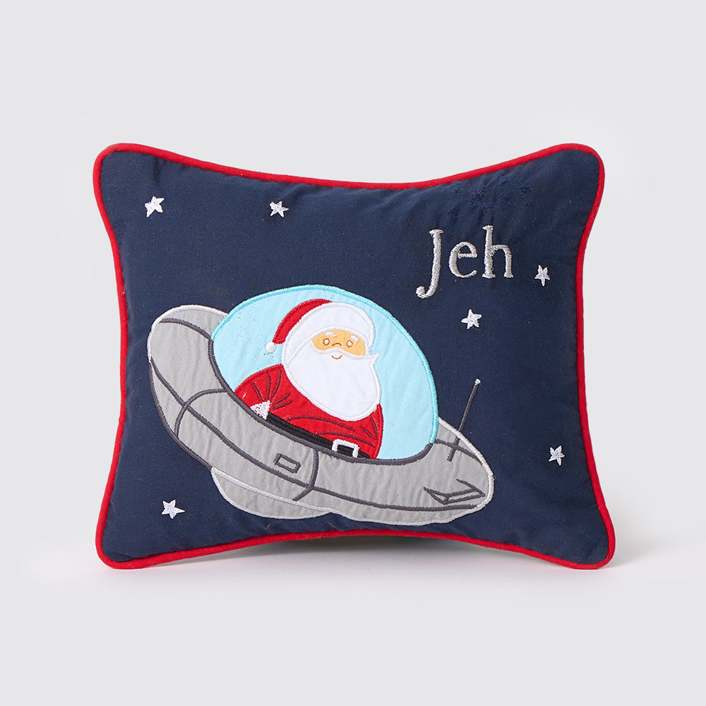 Personalised-Santa In UFO Pillow