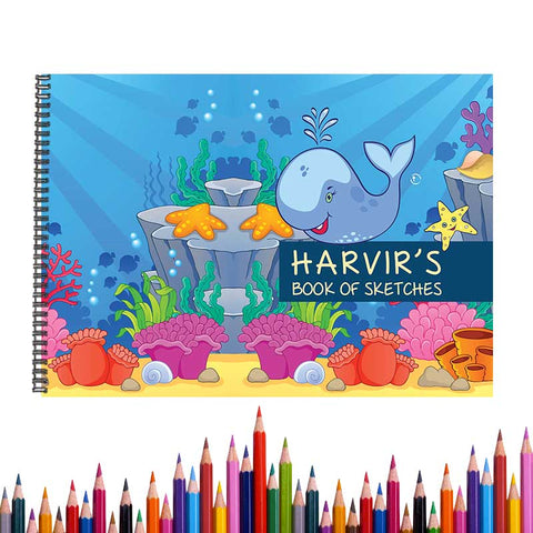 Personalised Under The Sea Sketch Book