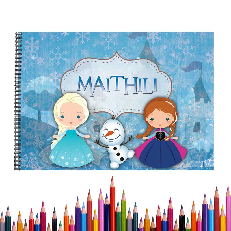 Personalised Snow Flakes Sketch Book