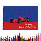 Personalised Racing Car Sketch Book