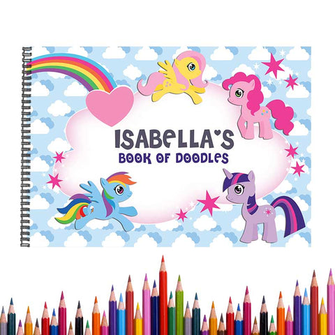 Personalised MY Little Pony Sketch Book