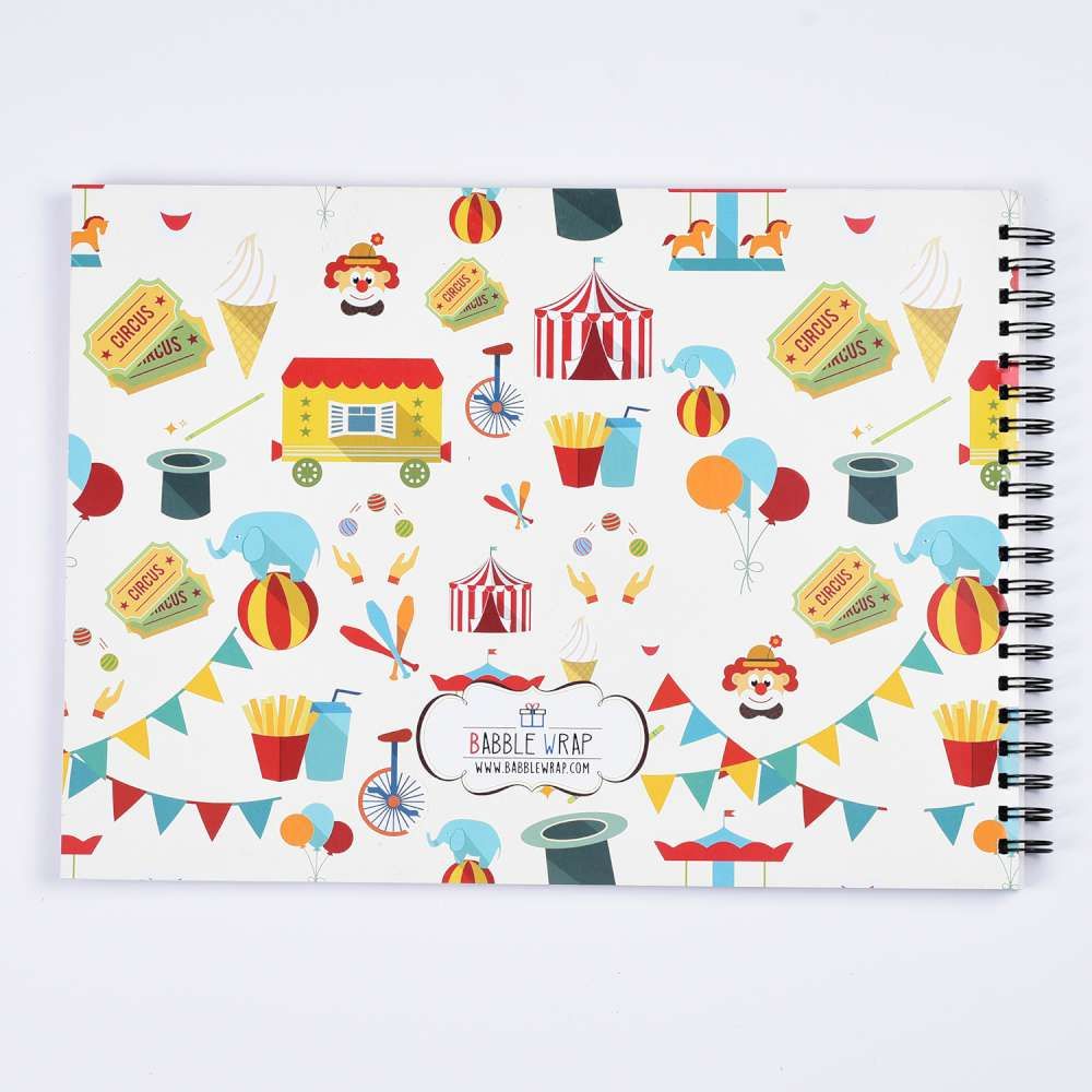 Sketch Books With Personalized Crayons - Circus