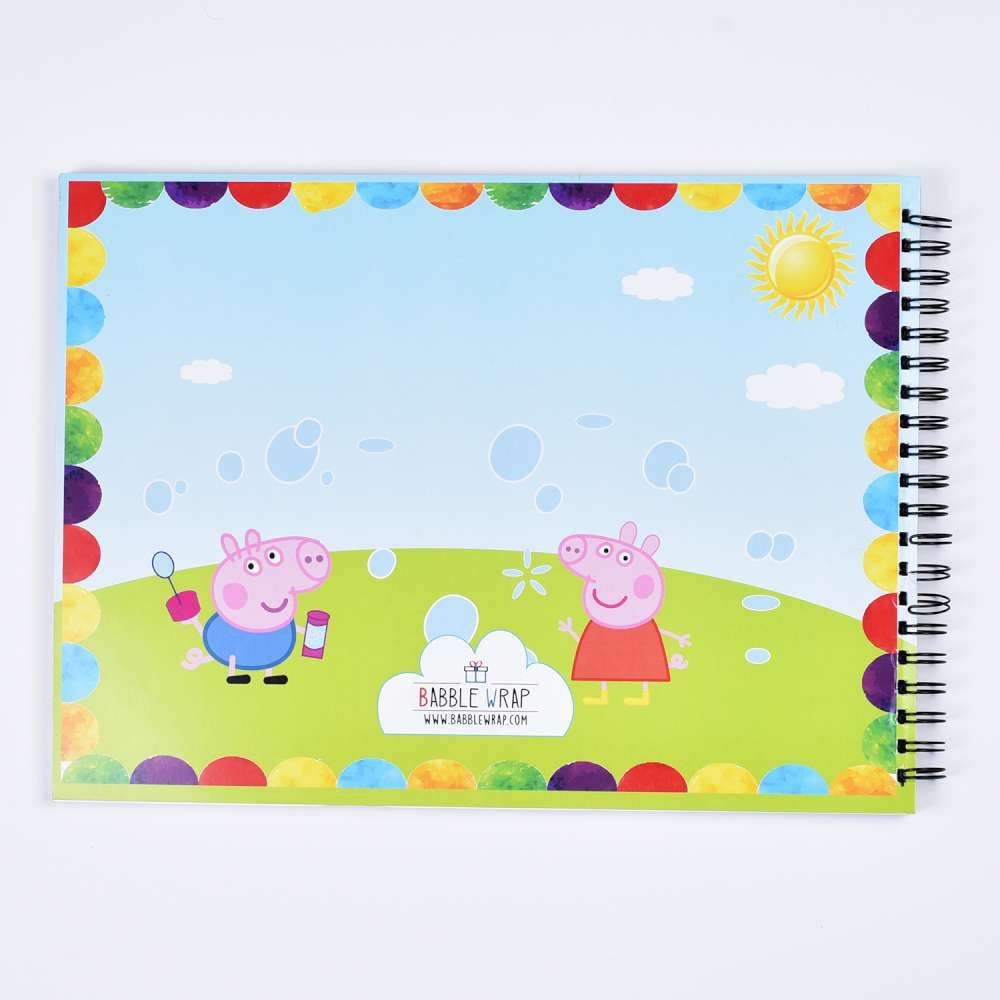 Sketch Books With Personalized Crayons - Peppa Piggy