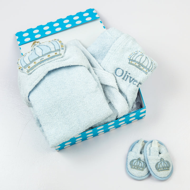 "Spa Time" New Born Gift Set (Prince) with Hooded Towel