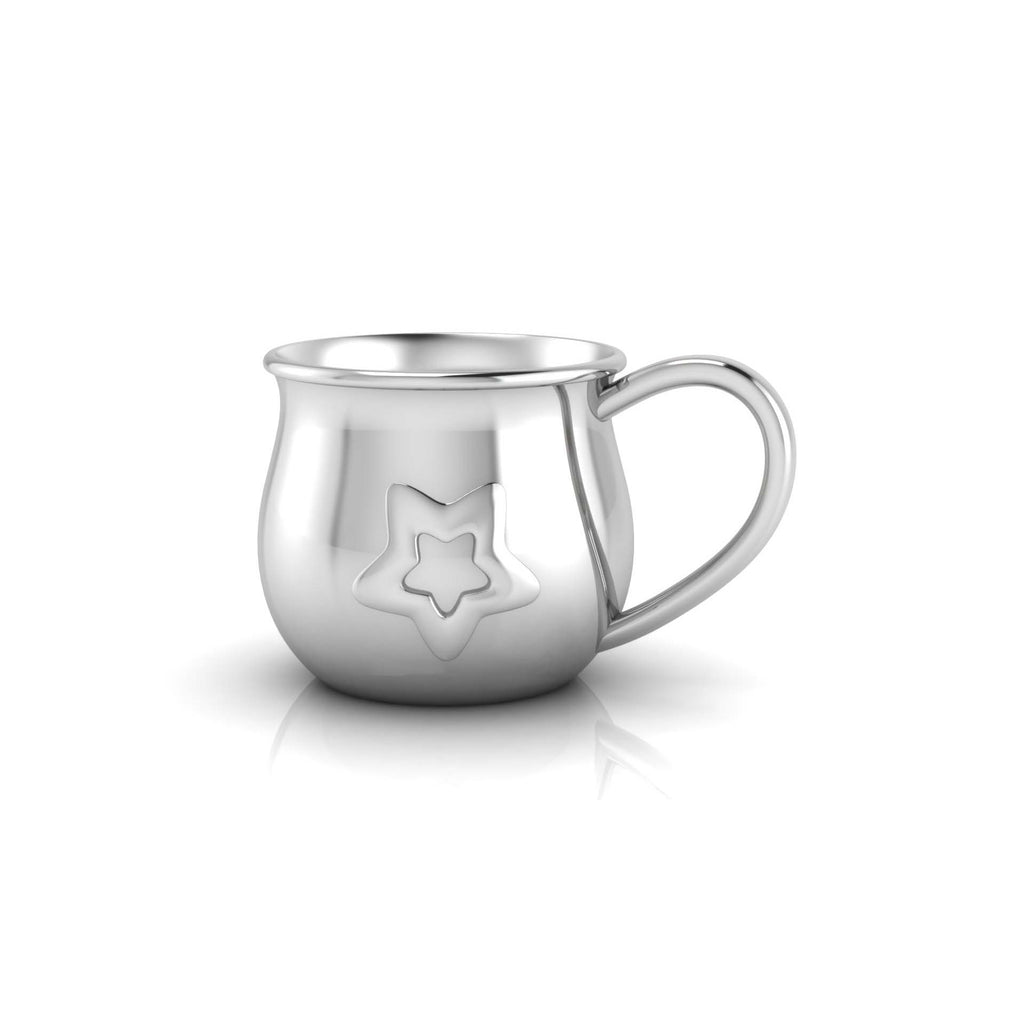 Silver Plated Star Embossed Cup