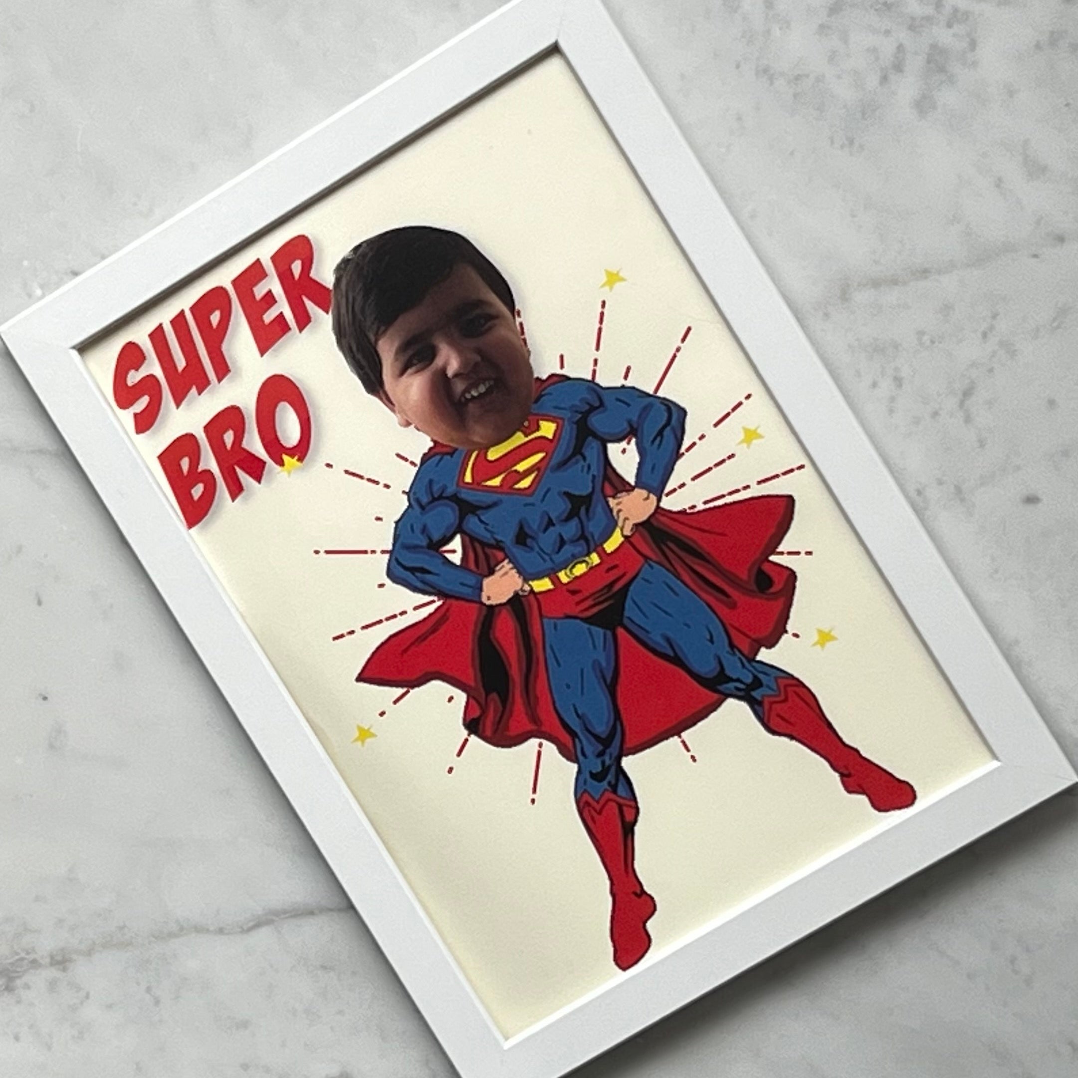 Superhero Poster - Soft Copy / Hardboard / Frame- Superman