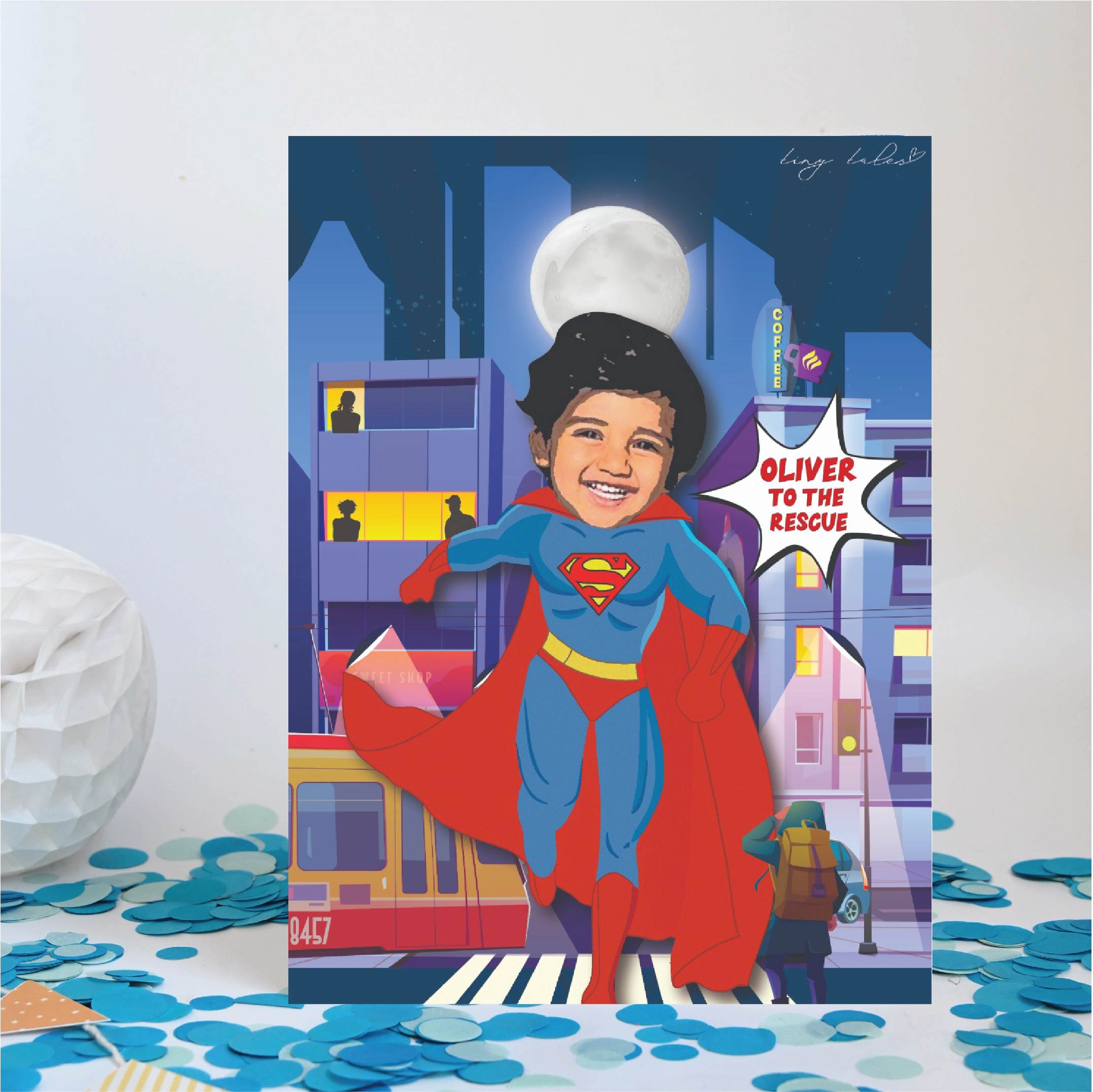 Superhero Poster - Soft Copy / Hardboard / Frame- Superman