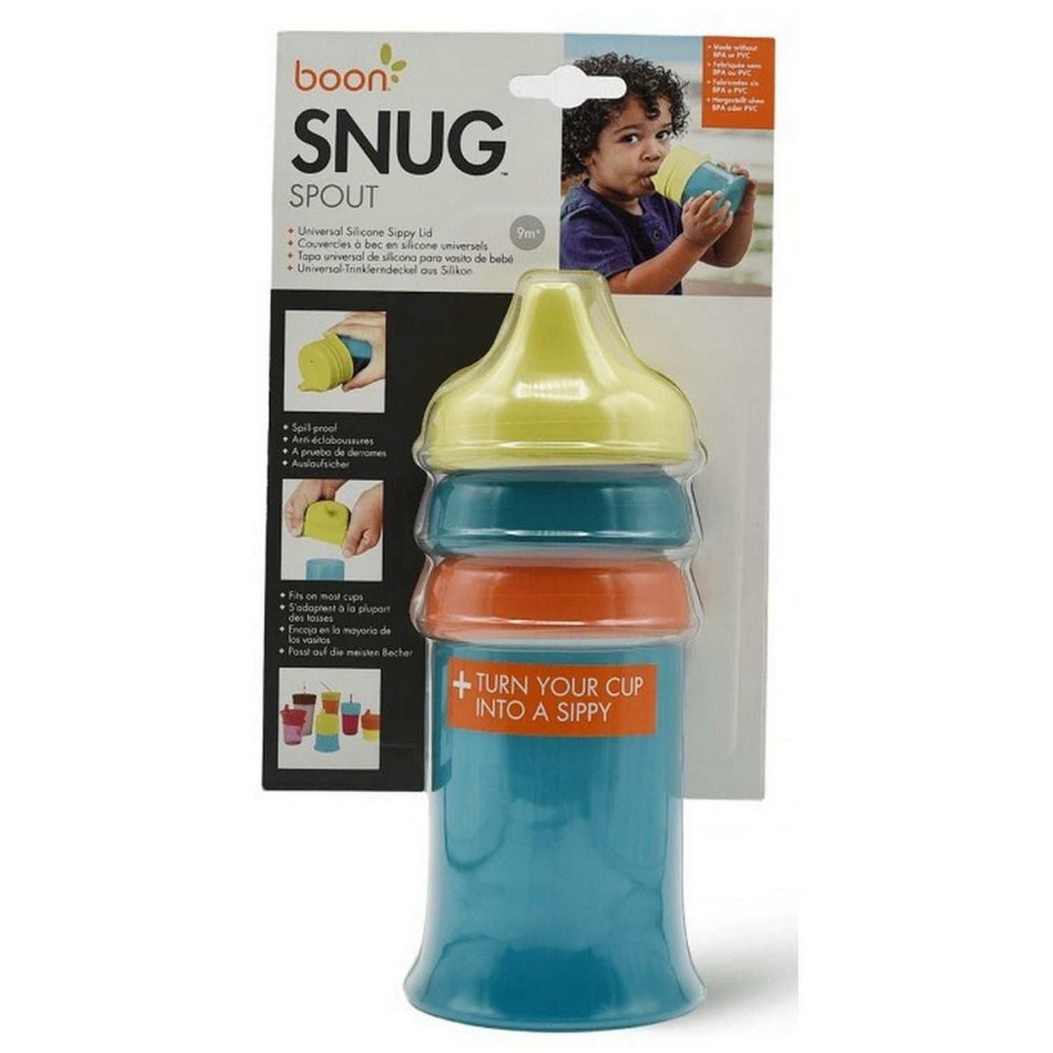 Boon Snug Spout W/Cup  Multicolor