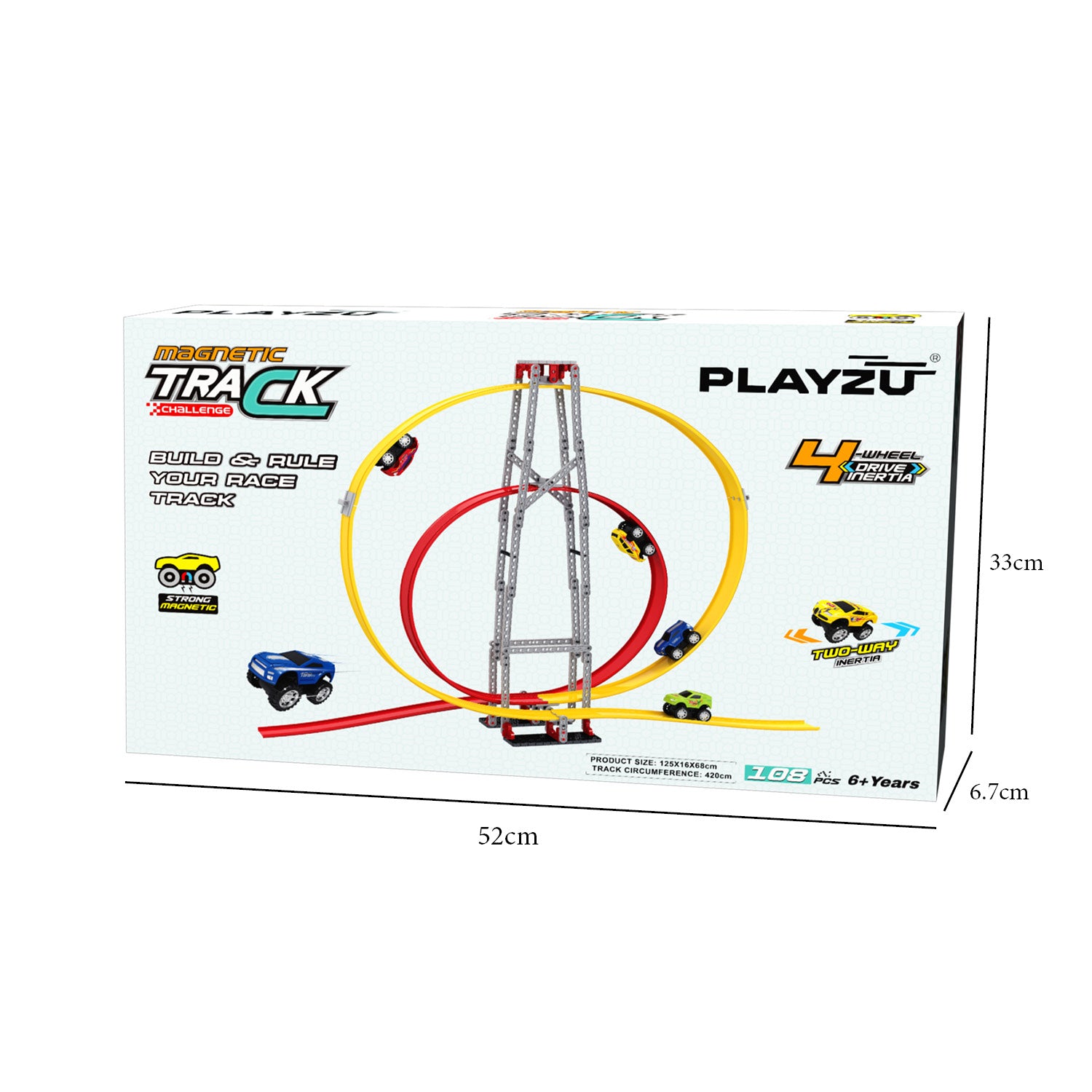 Playzu Magnetic Track Set - Circular