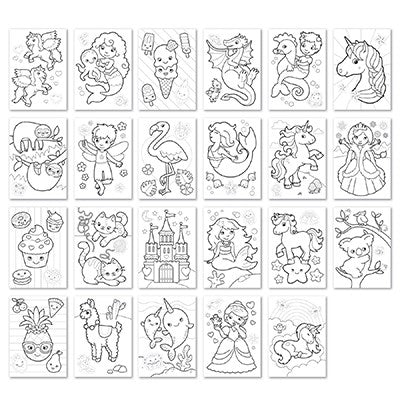 Orchard Toys Coloring Book - Unicorn Mermaid + 1-20 Colouring Book(Set Of 2)