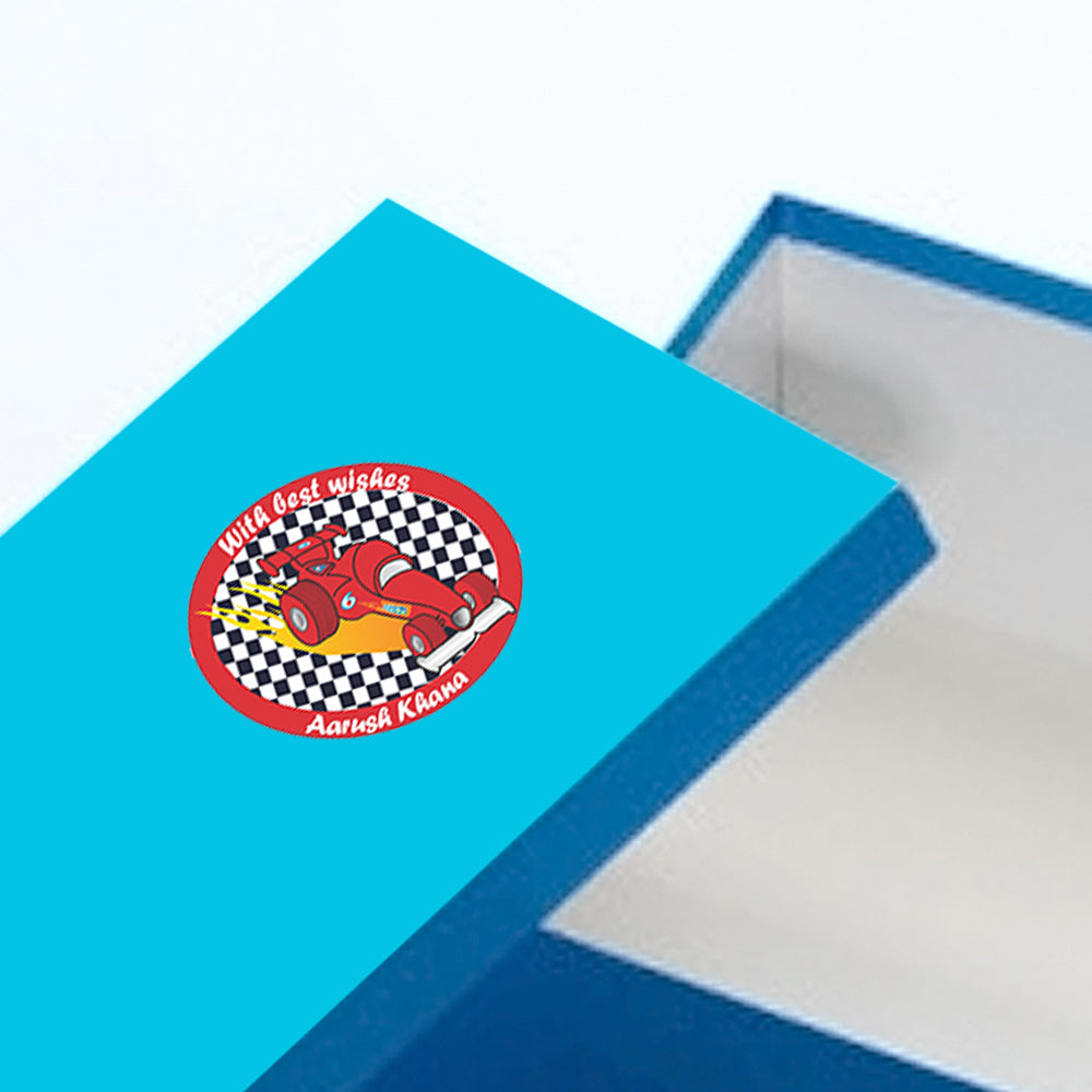 Personalised Gift Stickers - Zip Zap Zoom, Set of 60