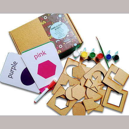 Shapes And Colours Flashcards With Activity
